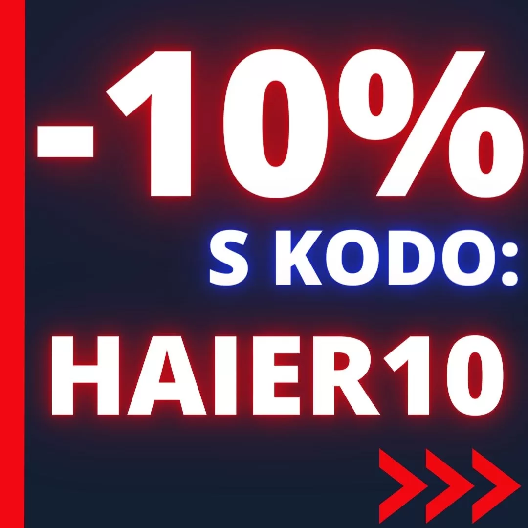 – 10% popusta na kodo: HAIER10