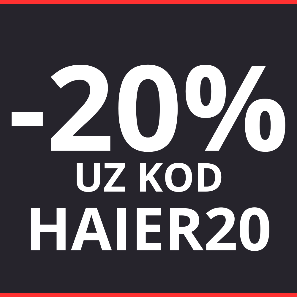 – 20% s kodo: HAIER20