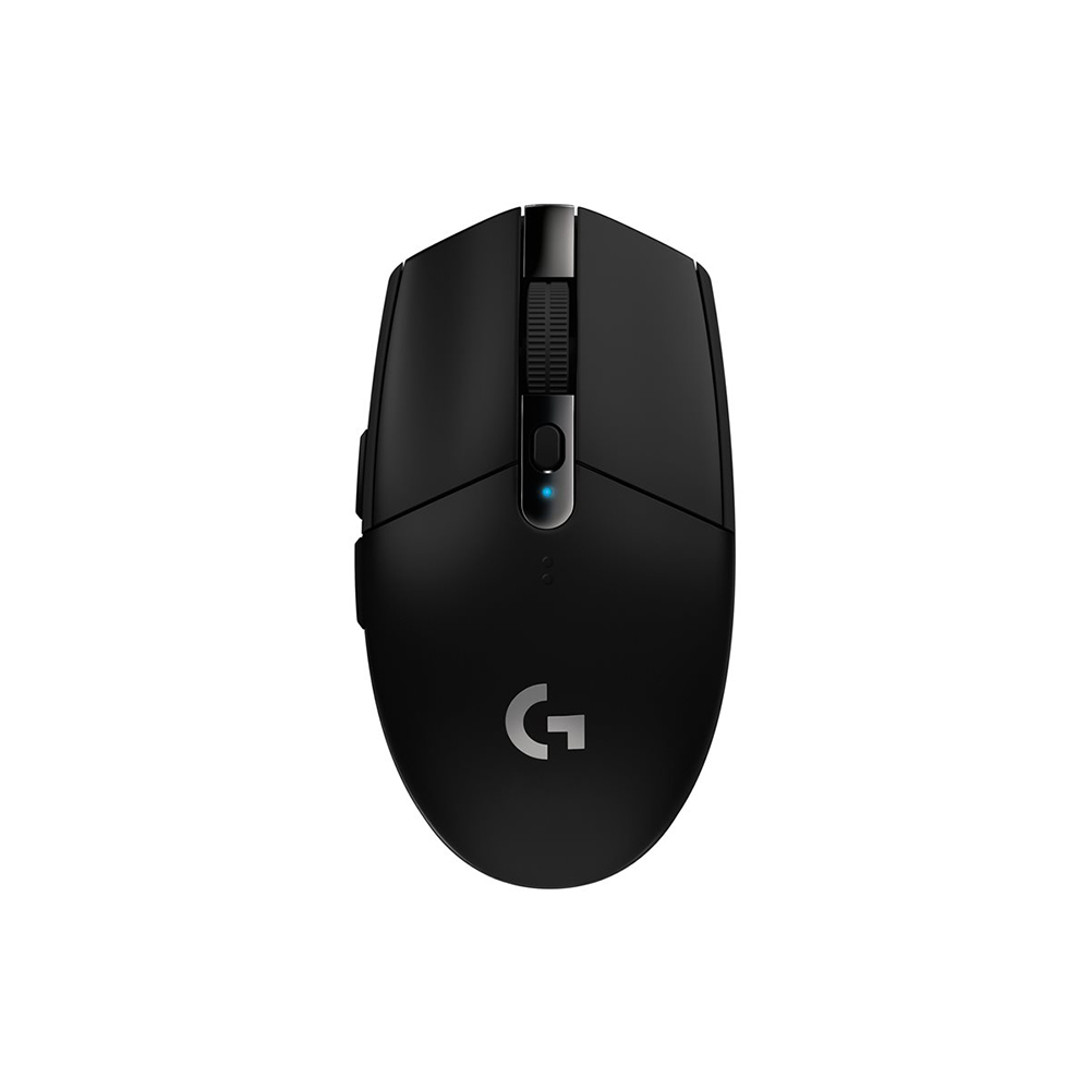 Logitech miška G305 Lightspeed, brezžična, igričarska, 12000DPI, senzor HERO, črna